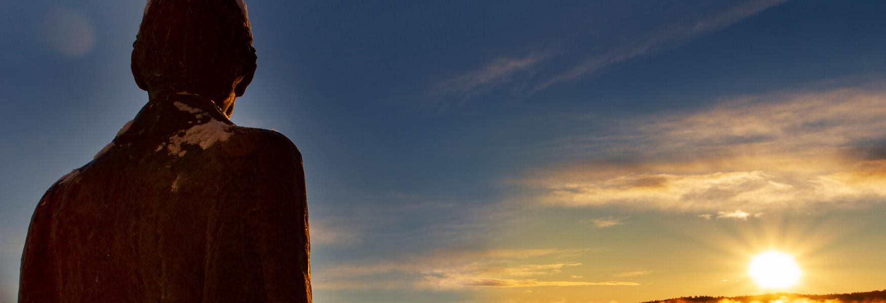 Munch Statue at Skrubben