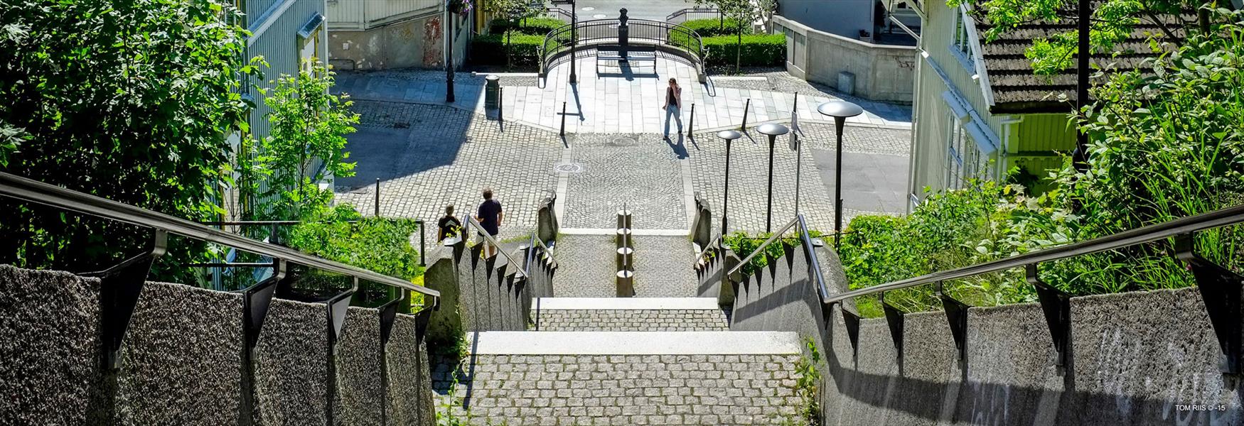 The Ibsen stairs in Skien