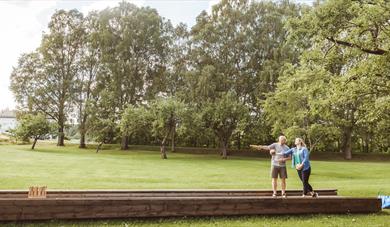 Bowling alley at Henrik Ibsen museum Venstøp 