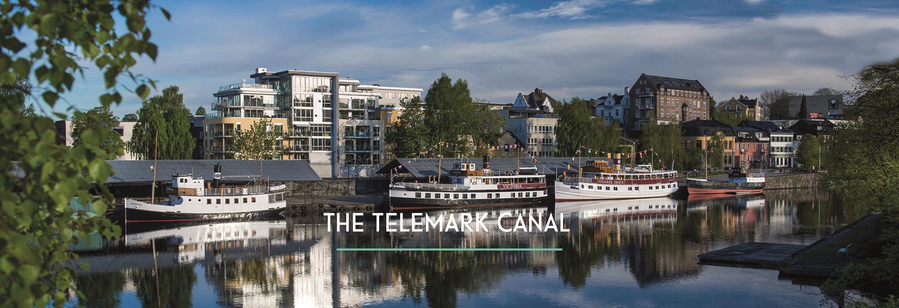 the canal boats at Hjellebrygge