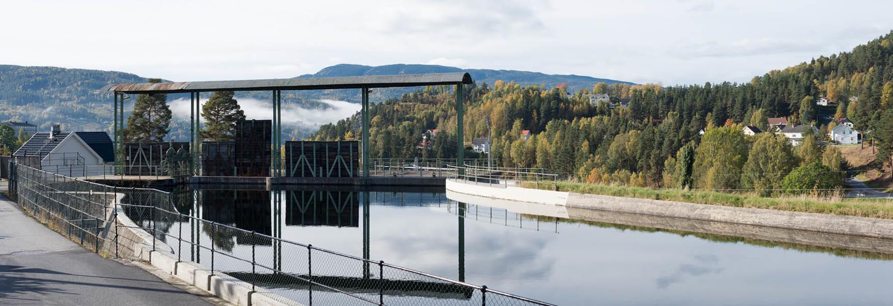 the Holta canal in Notodden
