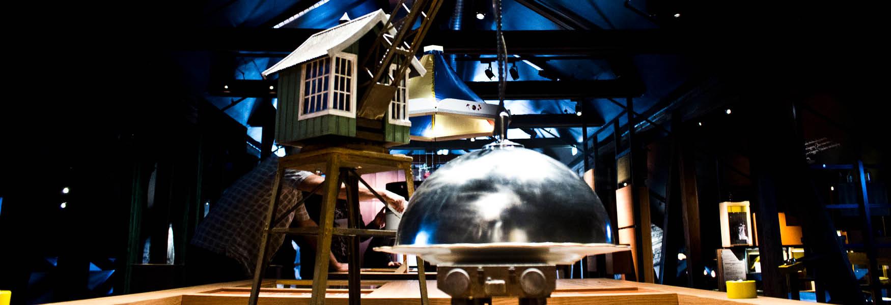 the exhibition at the World Heritage Center in Notodden