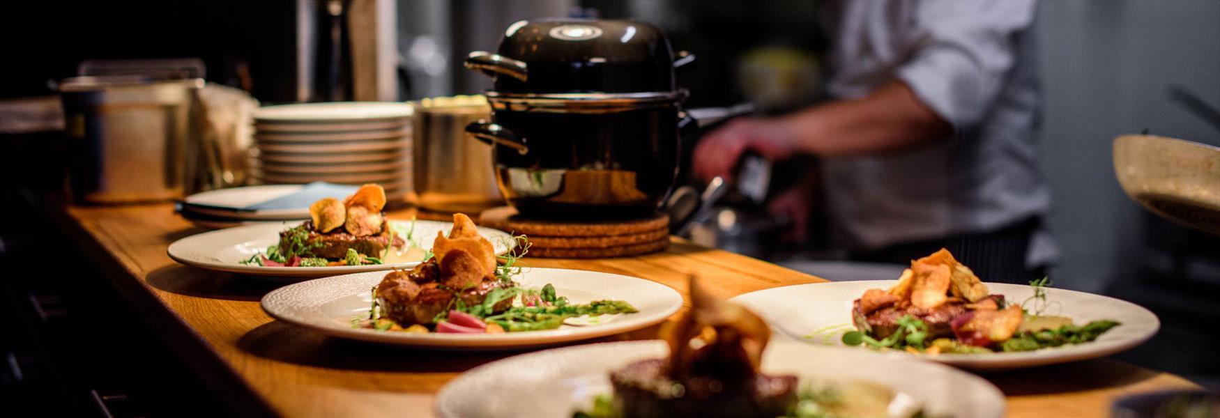 dishes at Merci restaurant in Porsgrunn