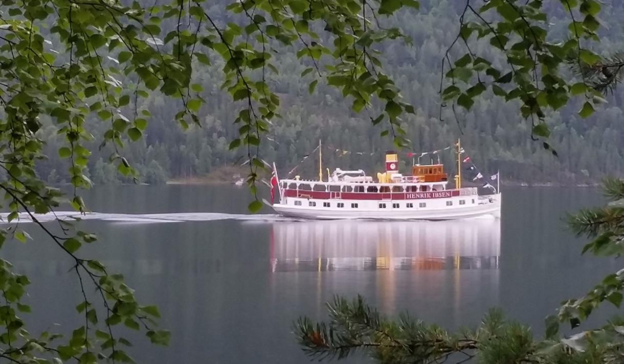 MS Henrik Ibsen on the Telemark Canal