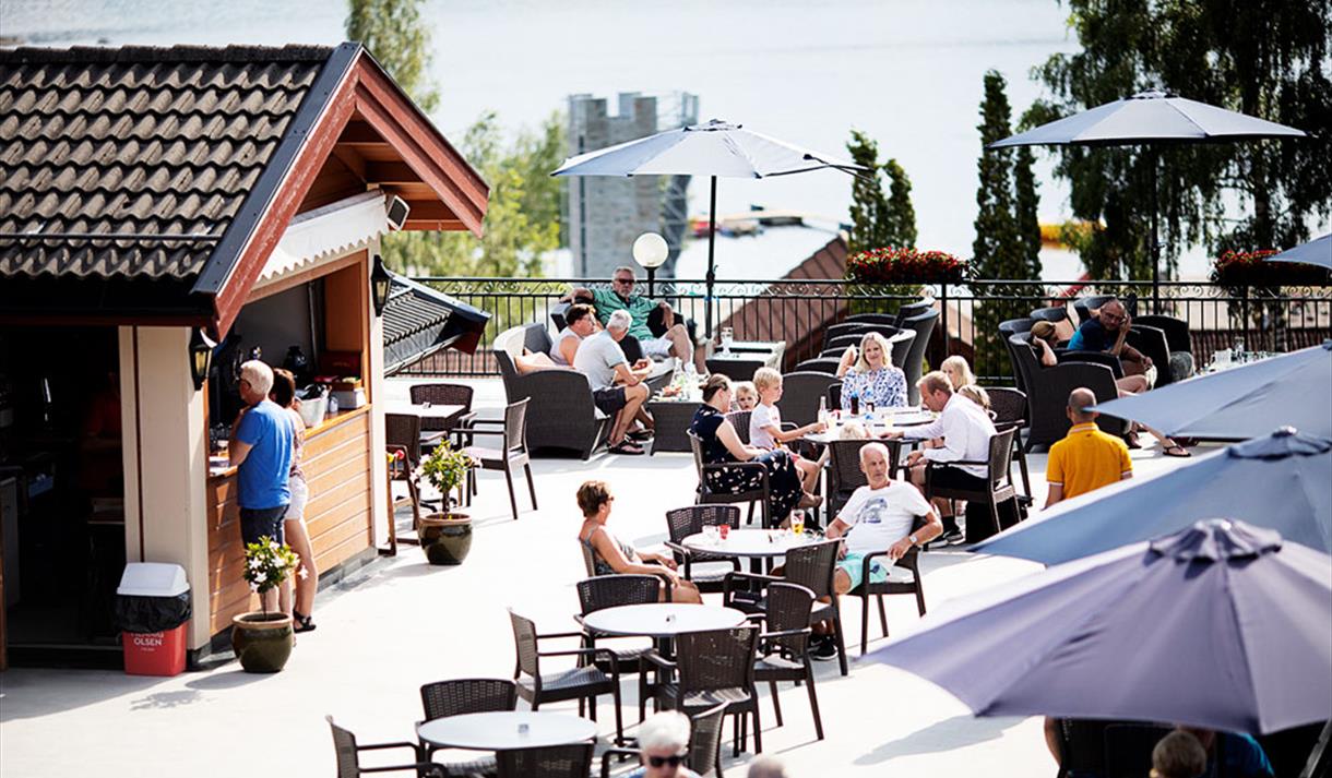 Terrace at Straand Hotel in Vrådal