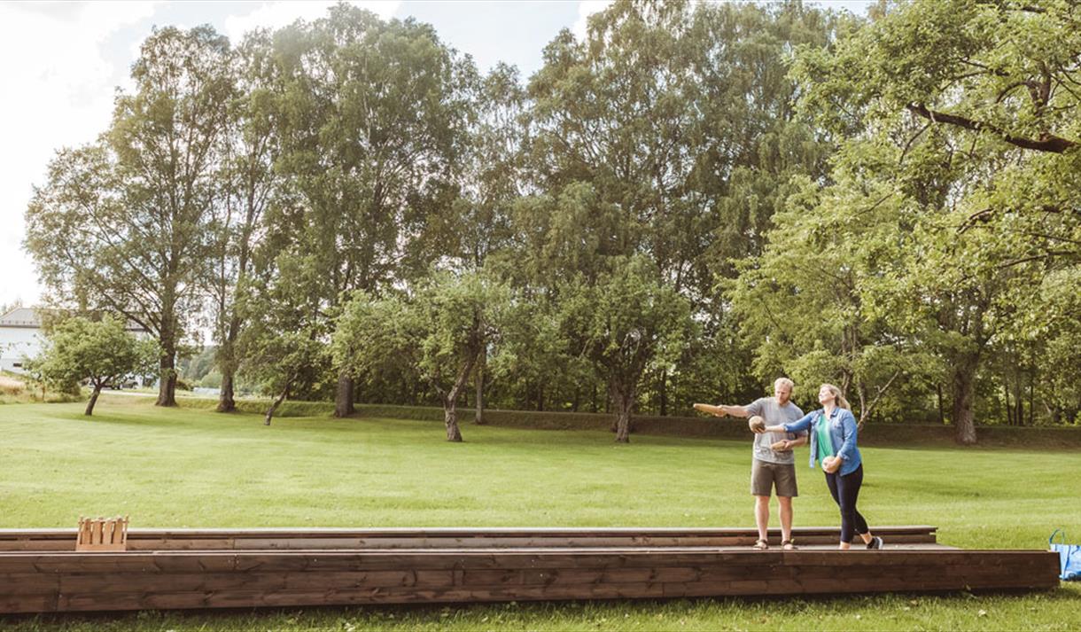 Bowling alley at Henrik Ibsen museum Venstøp