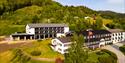 drone image of Morgedal Hotel