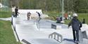 children at Porsgrunn skatepark