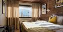 double room with a view of Gaustatoppen