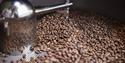 coffee on coffee roaster
