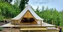 glamping tent at Mikrohyttene