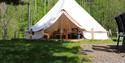 Glamping tents at Lystang Camping