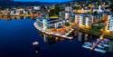 drone image of Porsgrunn