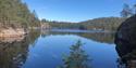 Lake Svarttjenn in Helle