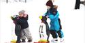 children on the ice rink at Skien leisure park