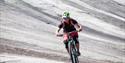 cycling over boulders on Gautefallheia in Drangedal