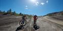 cycling over boulders on Gautefallheia in Drangedal