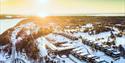 drone picture Kragerø Resort winter