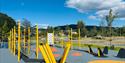 the playground at Nesøya Activity Park in Notodden