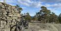 Bicycling in the mountains at Gautefall
